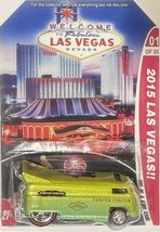 Lime VW Drag Bus Custom Hot Wheels 2015 Las Vegas Convention w/Real Riders 1/5 - $135.06