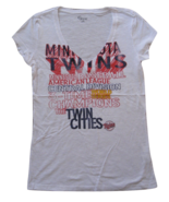 MLB  Woman&#39;s Minnesota Twins WORD White Tee with  City Words XL - £14.91 GBP