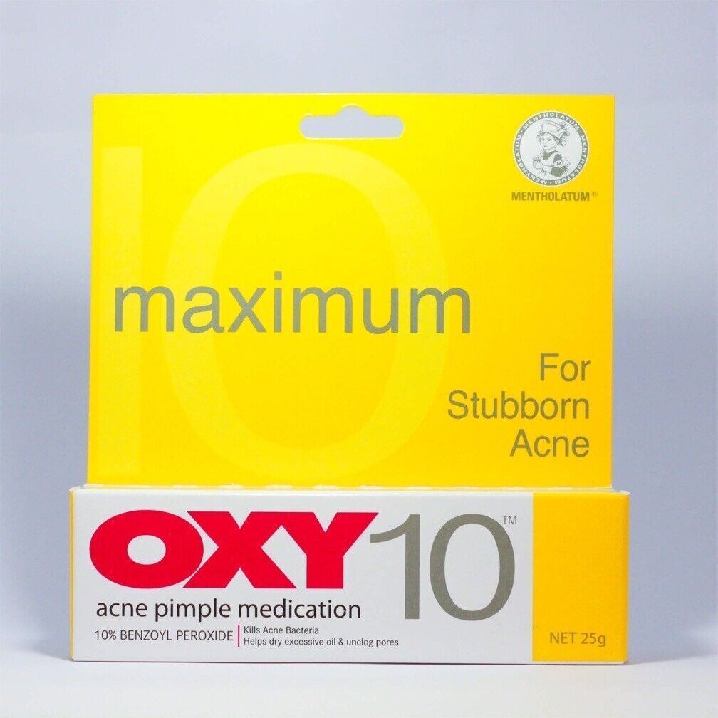 OXY 10 Traitement de l'acné et des boutons Force maximale 25g X 10 tubes... Item image 4