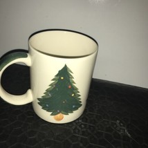 2002 Le Gourmet Chef Hand Painted Christmas Tree Coffee or Tea Cup No Sa... - $15.71