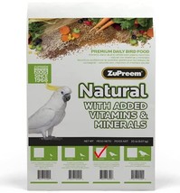 ZuPreem Natural Bird Food for Parrots and Conures - 20 lb - $132.78