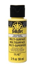 FolkArt Multi-Surface Satin Acrylic Paint, 99236 Bumblebee Yellow, 2 Fl. Oz. - £3.04 GBP