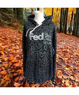 FedEX Animal Print Hoodie XL Sweatshirt Gray NEW Pullover Long Sleeve Em... - £23.34 GBP