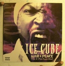 Ice Cube War &amp; Pease Vol 2 The Pease Disc Poster NWA N.W.A. - $17.99