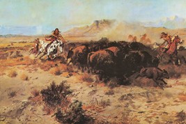 The Buffalo Hunt No 26 by Charles Marion Russell Giclee Art Print + Ships Free - £31.06 GBP+