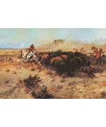 The Buffalo Hunt No 26 by Charles Marion Russell Giclee Art Print + Ship... - £31.07 GBP+