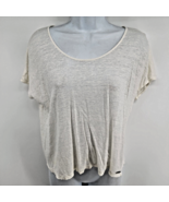 Armani Exchange A|X Women’s Linen Top Short Sleeve Shirt Size S White - £17.11 GBP