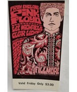 PINK FLOYD - VINTAGE 11/27/1967 FILLMORE CONCERT TICKET SYD BARRETT ROGE... - $265.00