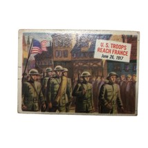 VTG 1954 Topps Scoops #21 US Troops Reach France Card - £27.92 GBP