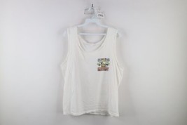 Vtg 80s Womens Large Spell Out Bud Light Beer Spuds Mackenzie Tank Top T-Shirt - £46.56 GBP