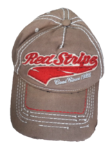 Red Stripe Beer Hat Cap Adjustable Cool Since 1928 Distressed Faded Look... - £11.82 GBP