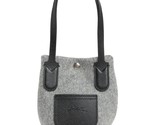 Longchamp Roseau Essential Wool Flannel Mini Open Phone Tote Bag ~NIP~ Grey - £192.73 GBP