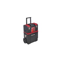 CRAFTSMAN 19-in. 3-in-1 Rolling Tool Box with Wheels, Red, Plastic, Lock... - $92.99