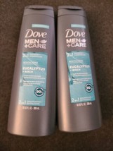 2 Dove Men+Care 2-In-1 Shampoo Conditioner Eucalyptus Birch (BN24) - £13.10 GBP