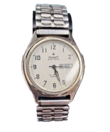 Speidel Signet Men's Railroad Approved Wrist Watch ~in Box ~ Silver tone... - $48.51