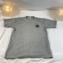 Vintage Size M Gray Polo Shirt Embroidered LA Los Angeles Logo - $24.75