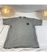 Vintage Size M Gray Polo Shirt Embroidered LA Los Angeles Logo - $22.50