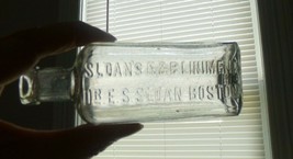 Early 1900s Sloan&#39;s N&amp;B Liniment Medicine Bottle for Horses or People Bo... - $9.49