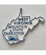 West Virginia die cut rubber fridge magnet blue White Mountain State Cha... - $13.98 CAD