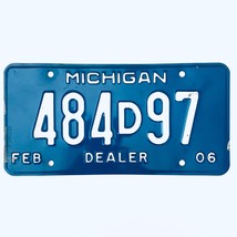 2006 United States Michigan Base Dealer License Plate 484D97 - $16.82