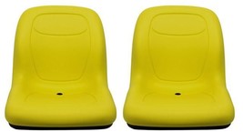 John Deere Gator Pair (2) Yellow Vinyl Seats Fit 4x2 With Serial # 19551... - £180.97 GBP