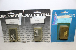 Ral Partha Miniatures Pewter Figures 20-002 20-005 WF5 Mint on Cards - $14.84