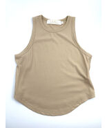 L|C LIZETTE COLLECTION LIGHT BEIGE SAND JUNIOR'S CROPPED TOP TANK SIZE: M - $7.99