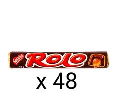 48 full size ROLO Caramel Filled Chocolate Bars from Nestle  52g each Canada - £55.37 GBP