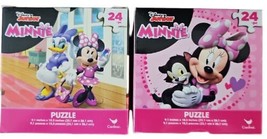 Lot of 2 Minnie Mouse Daisy Duck Puzzle 24 Pcs. Disney Junior Cardinal Puzzles - £8.53 GBP