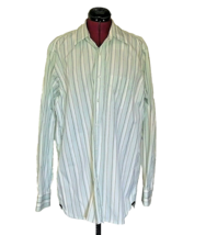 Gap Shirt Multicolor Men Pockets Striped Size Large 16-16 1/2 Button Down - $24.76