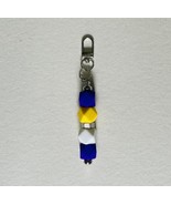 Bag Charm / Keychain - Geometric Silicone Beads w/Silver Hardware - $16.85 CAD