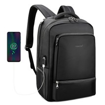 Water Repellent Nylon 22L Men 15.6 inch Laptop Backpack Bag USB Charging Travel  - £79.53 GBP