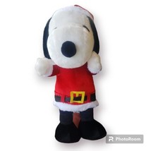 Snoopy Santa Christmas Greeter Peanuts Plush 24 inch 2012  - £31.14 GBP