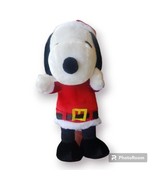 Snoopy Santa Christmas Greeter Peanuts Plush 24 inch 2012  - £31.64 GBP