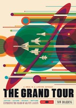 NASA POSTER: Grand Tour Retro Space Travel Print by JPL, Visions of the Future - £5.19 GBP+