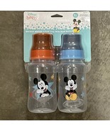 Disney Mickey Mouse &quot;Playtime&quot; 2-Pack Wide-Neck Bottles (11 oz.) - blue,... - $19.79