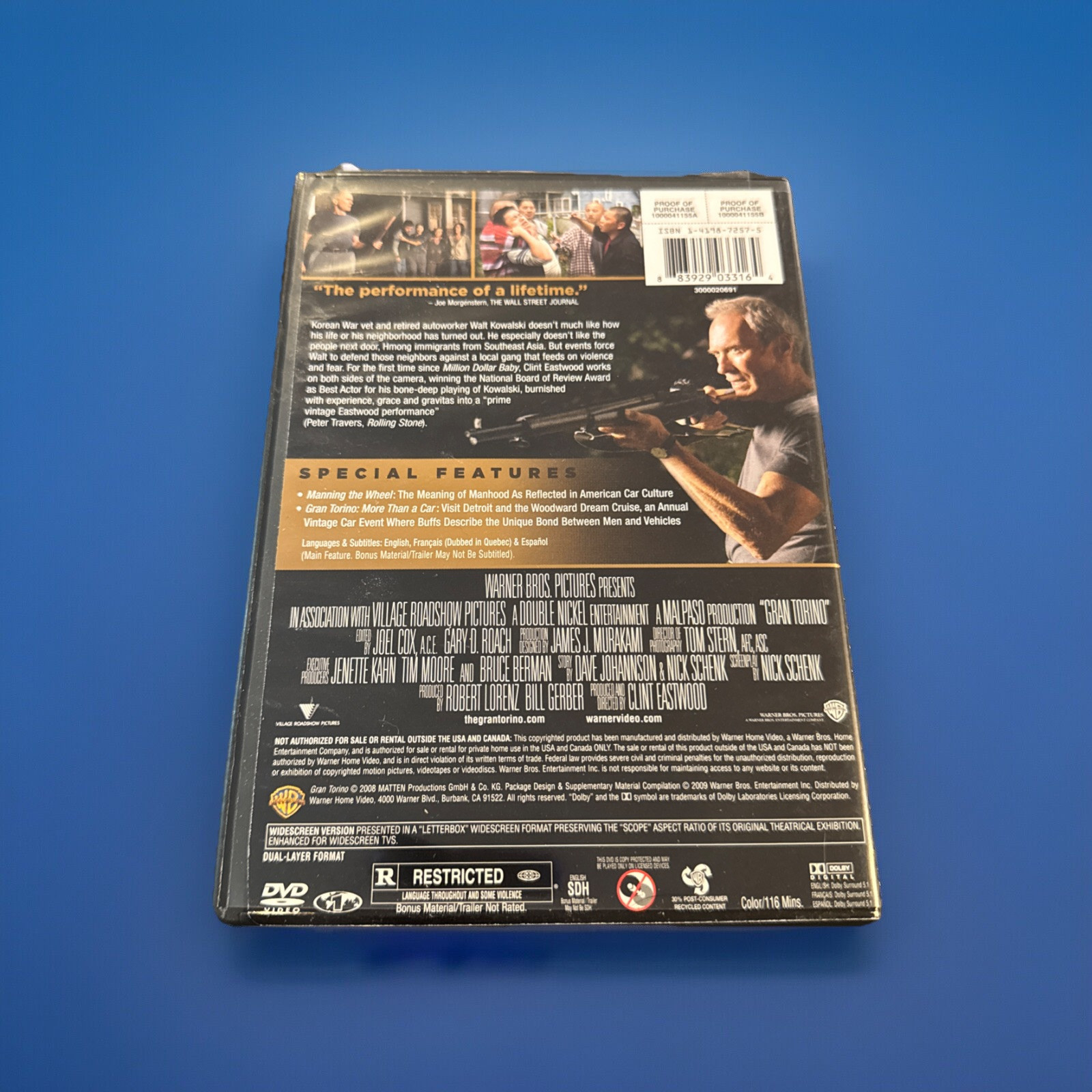Gran Torino - Clint Eastwood (DVD, 2009, Widescreen) Item image 2