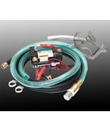 12V Bio Diesel Kerosene Fuel Transfer Direct Current Pump Kit w/Nozzle &amp;... - €79,94 EUR