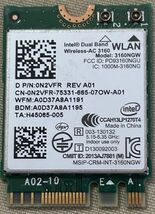 Dell Intel WLAN Wi-Fi Wireless Dual Band Card N2VFR 3160NGW - $8.90