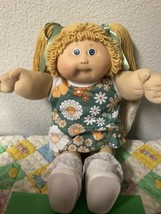 Vintage Cabbage Patch Kid Girl HTF Butterscotch Hair Blue Eyes Head Mold #5 1985 - $225.00