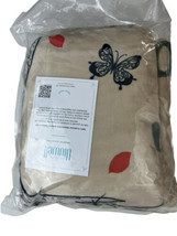 Butterflies Made for Love &amp; Coze Soft Throw Beige Blanket  65&quot;x50 NEW - £22.34 GBP