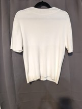 Kim Rogers Sport Women’s Large White  Ribbed High Neck Sweater Shirt Sleeve - $8.91
