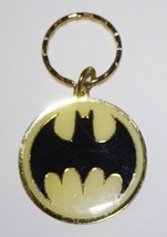 DC Comics Batman Bat Signal Bat Logo Metal Enamel Key Chain 1988 NEW UNUSED - £6.24 GBP