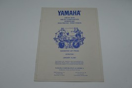 Yamaha Drum Sets Percussion Catalog Price List January 1991 - £19.51 GBP