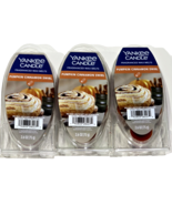 3 Pack Yankee Candle Fragranced Wax Melts Pumpkin Cinnamon Swirl 2.6oz. - $35.65 CAD