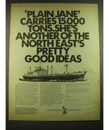 1968 North East England Ad - Plain Jane Carries 15,000 tons. - £14.55 GBP