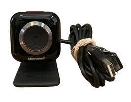 Microsoft LifeCam VX-5000 USB 2.0 Webcam Camera - Tested Works Great Black - £11.78 GBP