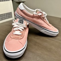 Vans Sport Denim Pink True White Womens Retro Low Top Skater Shoes V Stripe 8 - £27.53 GBP