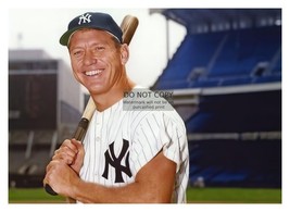 Mickey Mantle New York Yankees Baseball Player Smiling 5X7 Photo - £6.72 GBP