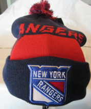 NHL New York Rangers Fanatics Beanie Hat NHL 21 LR Knit OS Blue w/Red &amp; ... - £27.96 GBP